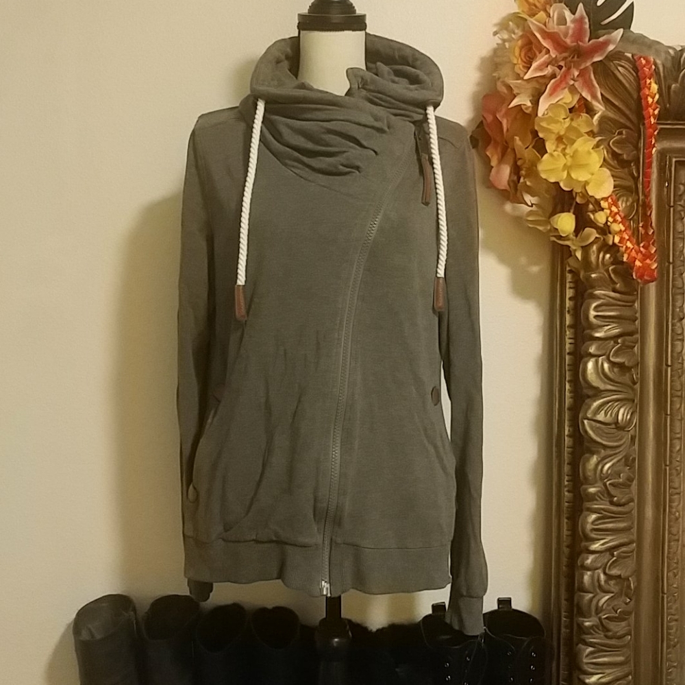 Wanakome assymetrical zip up Large